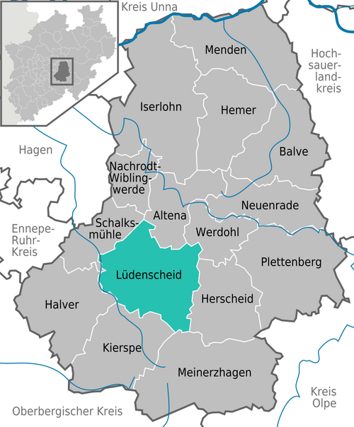 Karte Lüdenscheid Sauerland