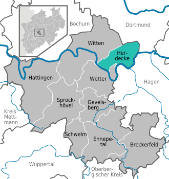 Herdecke Karte