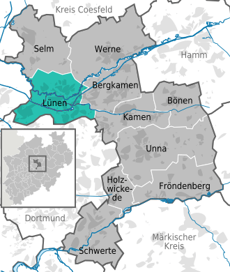 Lünen Karte Unna